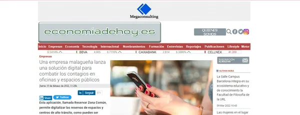 economía de hoy habla de Reservar Zona Común