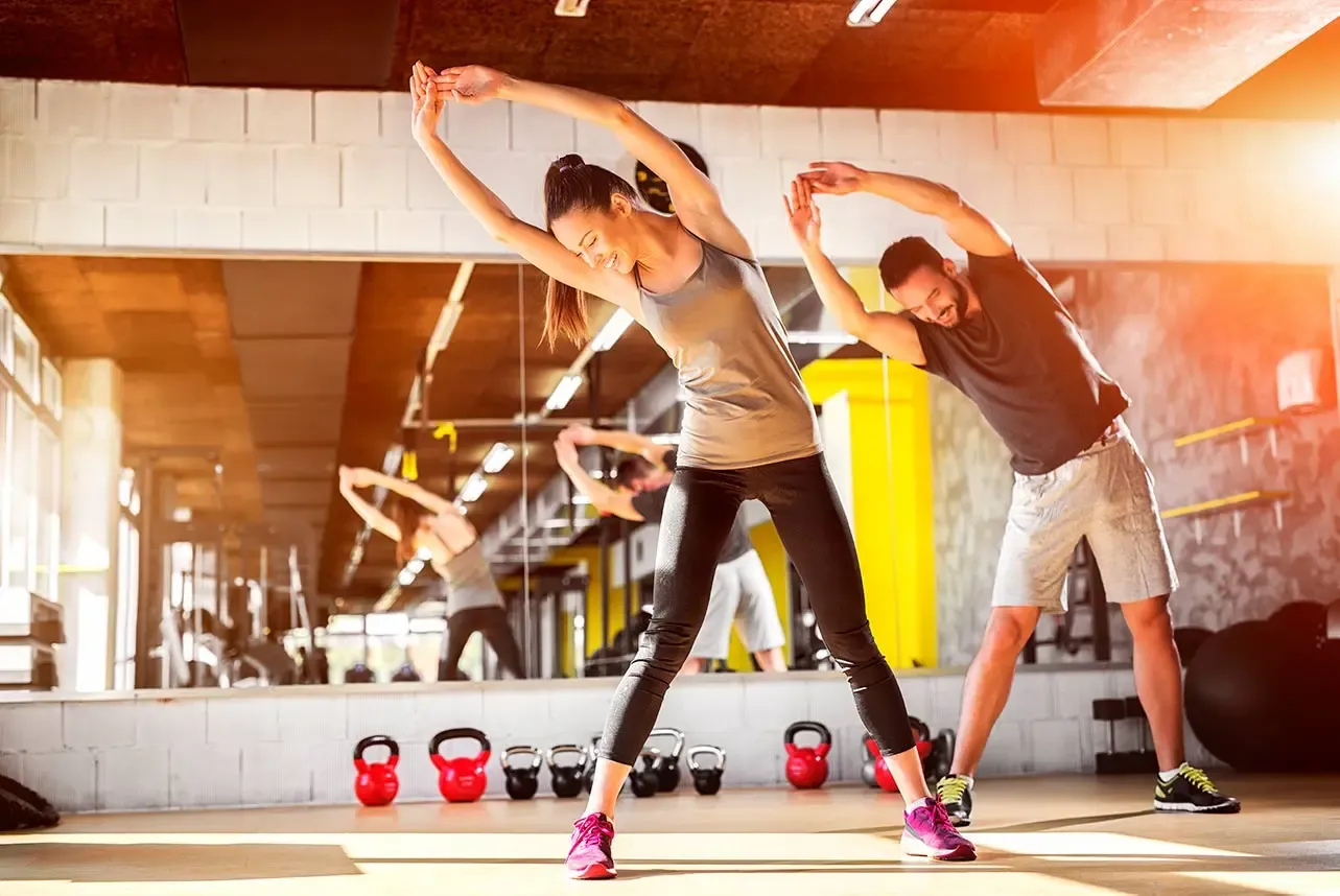 Corporate gym with booking app