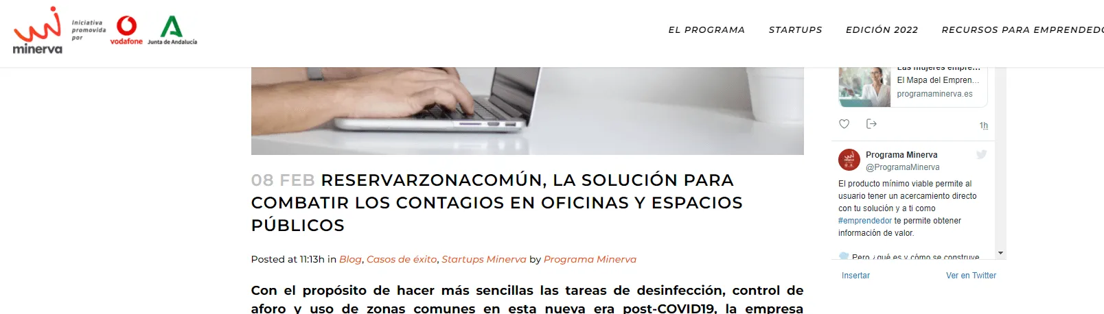 Minerva talks about Reservar Zona Común