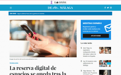 El Español «La reserva digital de espacios se queda tras la Covid con la startup malagueña Zenifica»
